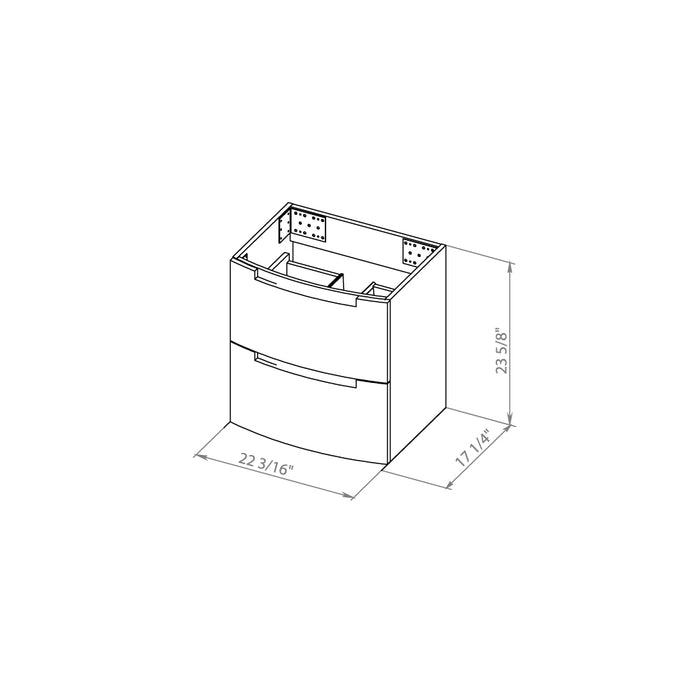Delux Wood Blue Matte Bathroom Vanity Blue Matte 8