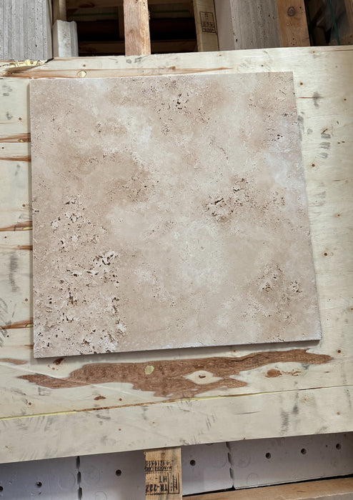 Denizli Tumbled Travertine Tile - 24" x 24"