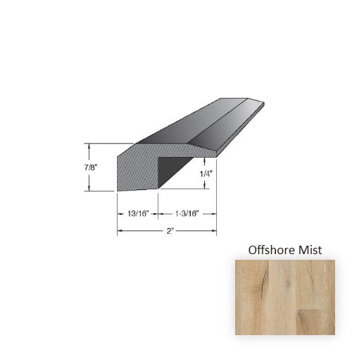 Castillian Premier Wood Offshore Mist Hardwood Moulding / Trim Aluminum Oxide 1
