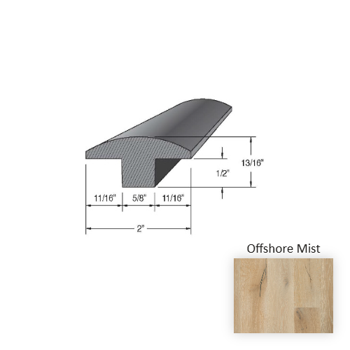 Castillian Premier Wood Offshore Mist Hardwood Moulding / Trim Aluminum Oxide 1