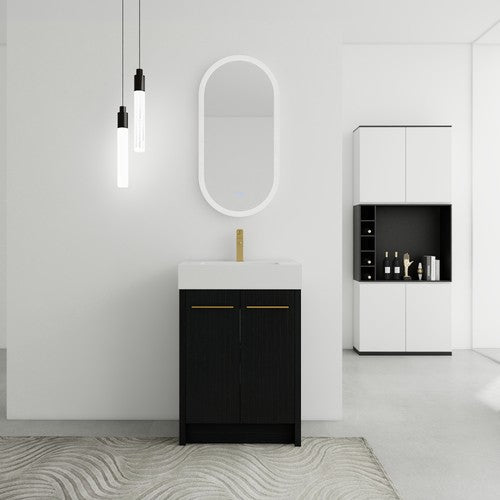 Plywood Black Chestnut Bathroom Vanity Black Chestnut 1