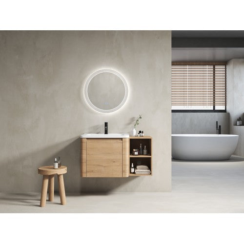 Plywood Imitative Oak Bathroom Vanity Imitative Oak 2