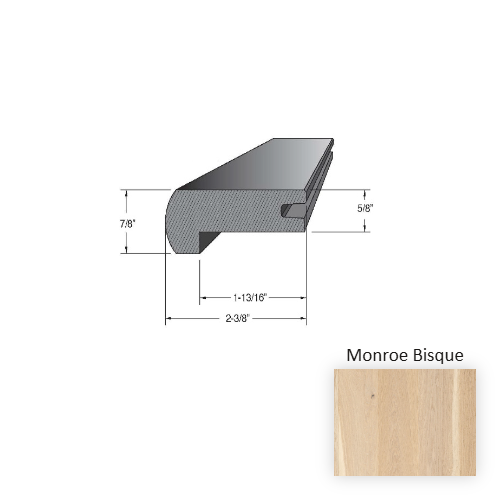 Castillian Premier Herringbone Wood Monroe Bisque Hardwood Moulding / Trim Aluminum Oxide 1