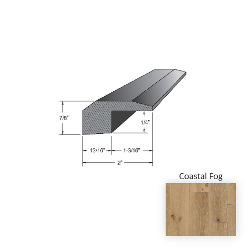 Castillian Premier Herringbone Wood Coastal Fog Hardwood Moulding / Trim Aluminum Oxide 1