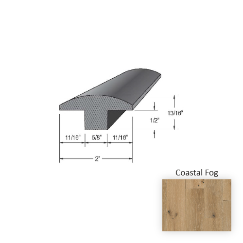 Castillian Premier Herringbone Wood Coastal Fog Hardwood Moulding / Trim Aluminum Oxide 1