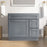 CVD Silver Solid Wood Right Drawer Bathroom Cabinet - 36" x 32.5" 1