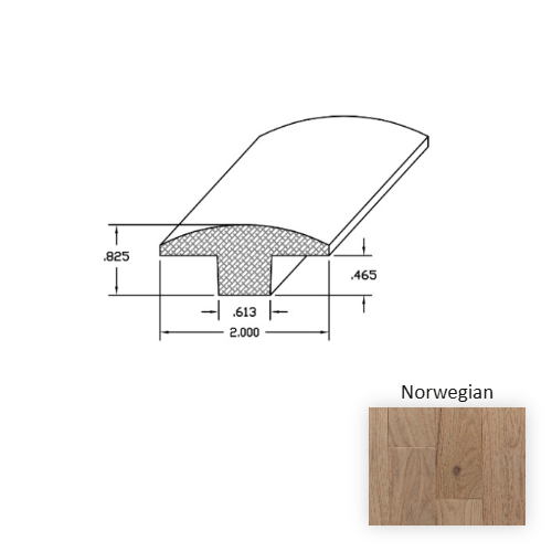 Nordic Naturals Wood Norwegian Hardwood Moulding / Trim Smooth 1