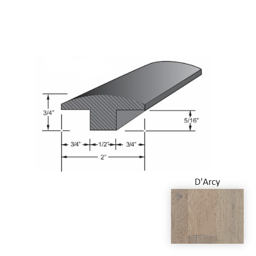 Belleme Wood D'Arcy Hardwood Moulding / Trim Aluminum Oxide 1