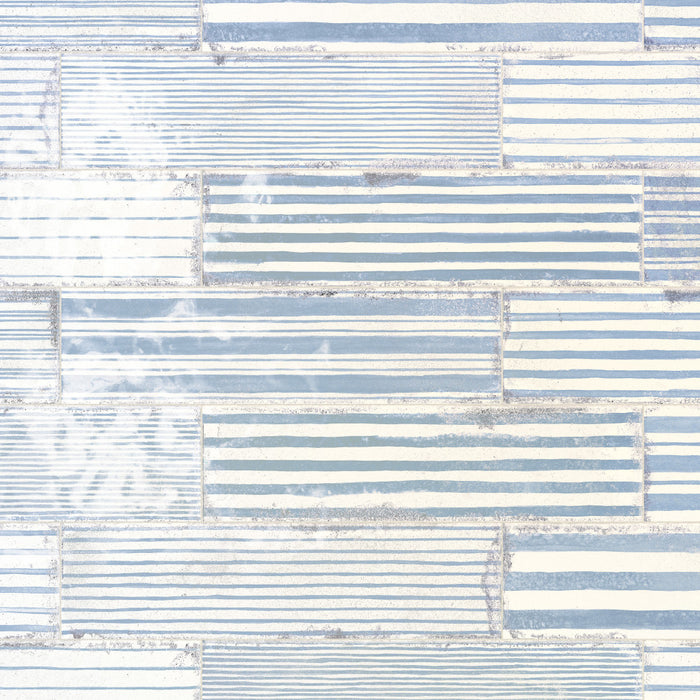 Luca Ceramic Stria Gio with Antimicrobial Glaze Tile Glossy 1