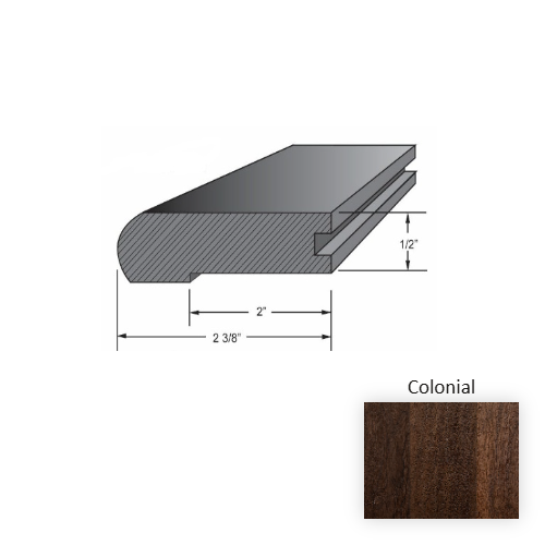 Oakmont Wood Colonial Hardwood Moulding / Trim Aluminum Oxide 1