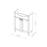 Woodmix Wood White Matte Bathroom Vanity White Matte 8