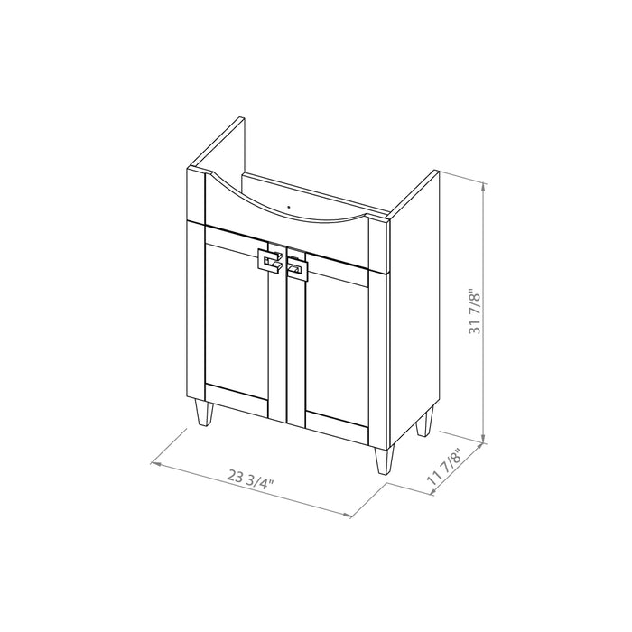 Woodmix Wood White Matte Bathroom Vanity White Matte 8