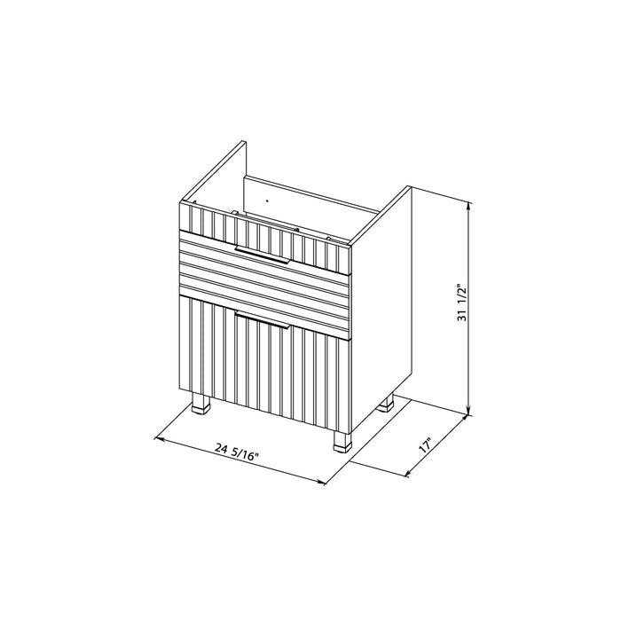 Trevi Wood Blue Matte Bathroom Vanity Blue Matte 7