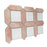 Picket Porcelain Arenta Clay with White Square Tile Matte 10