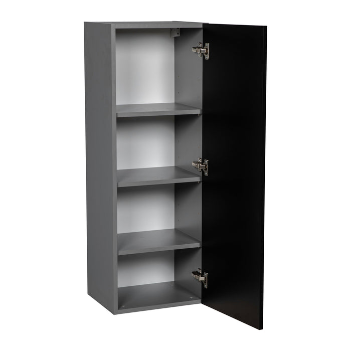 Wallkitchens Wood Black Matte Wall Cabinet Black Matte 2