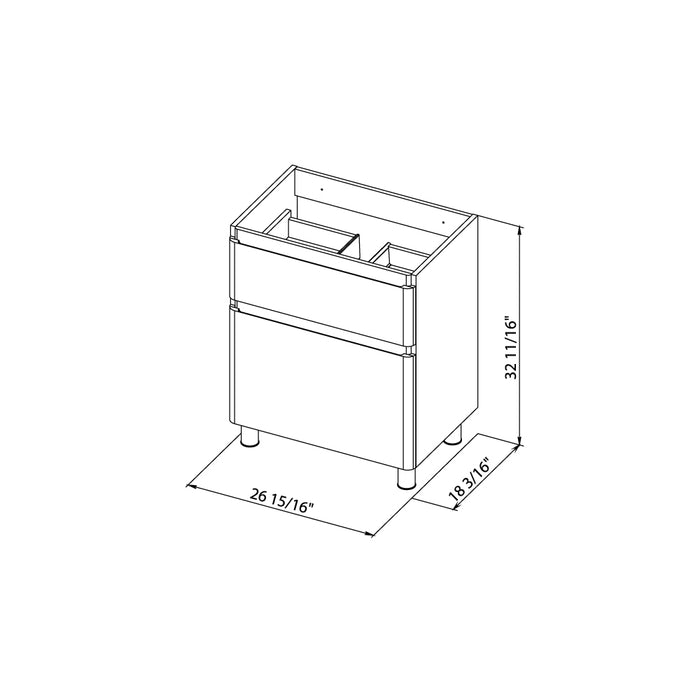 Comfort Wood Gray Matte Bathroom Vanity Gray Matte 7