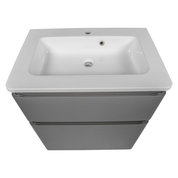 Comfort Wood Gray Matte Bathroom Vanity Gray Matte 5