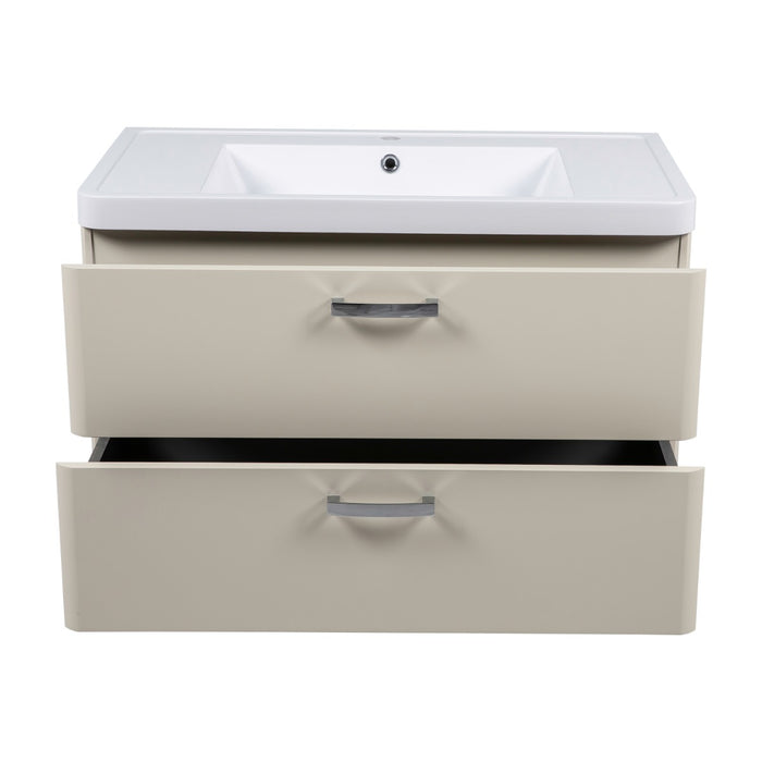 Fiona Wood Beige Matte Bathroom Vanity Beige Matte 4