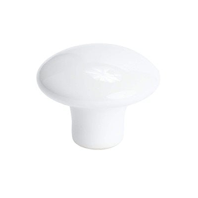 Concord Ceramic Ceramic White Cabinet Knob  1