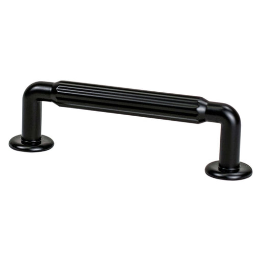 Berenson Cannelee Zinc Bar Pull - Matte Black