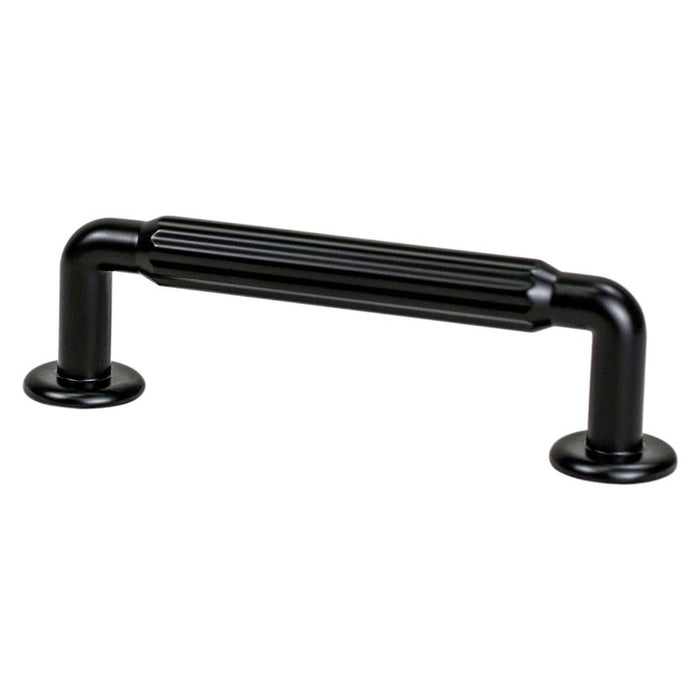 Berenson Cannelee Zinc Bar Pull - Matte Black