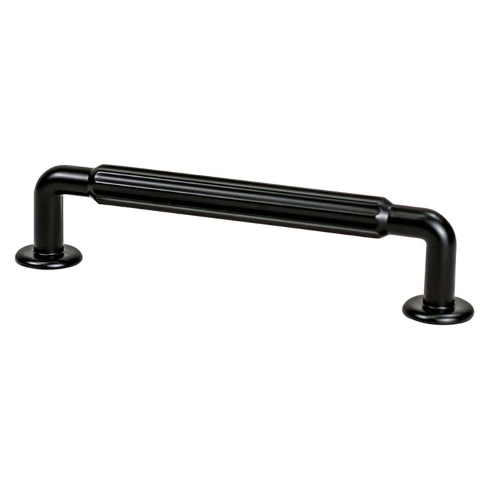 Berenson Cannelee Zinc Bar Pull - Matte Black