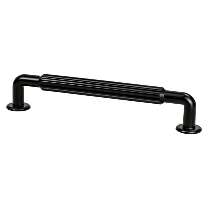 Berenson Cannelee Zinc Bar Pull - Matte Black