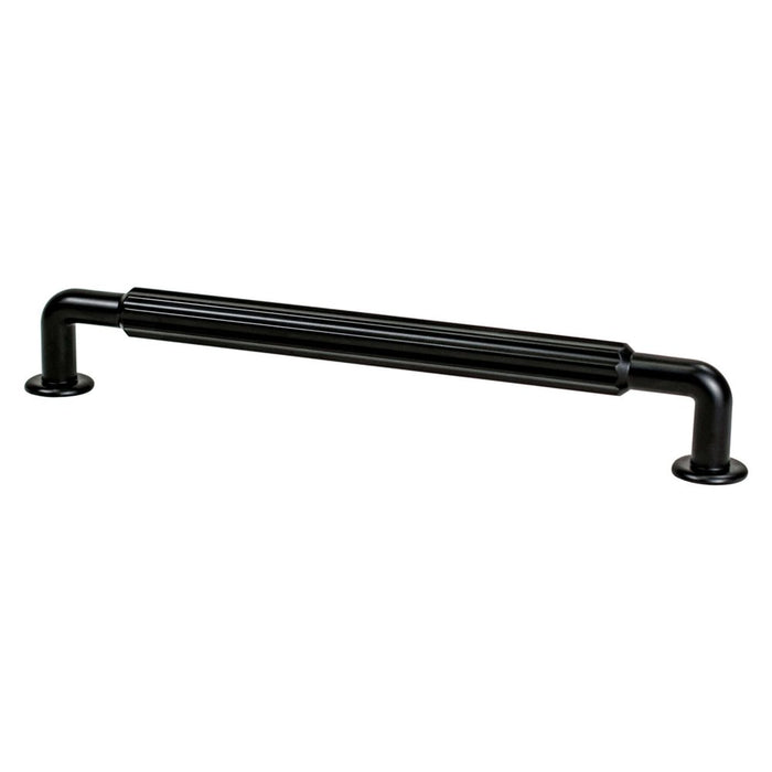 Berenson Cannelee Zinc Bar Pull - Matte Black