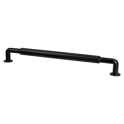 Berenson Cannelee Zinc Bar Appliance Pull - Matte Black
