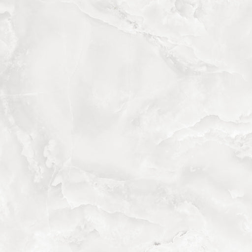 (HM) White Onyx Porcelain White Tile High Gloss 1