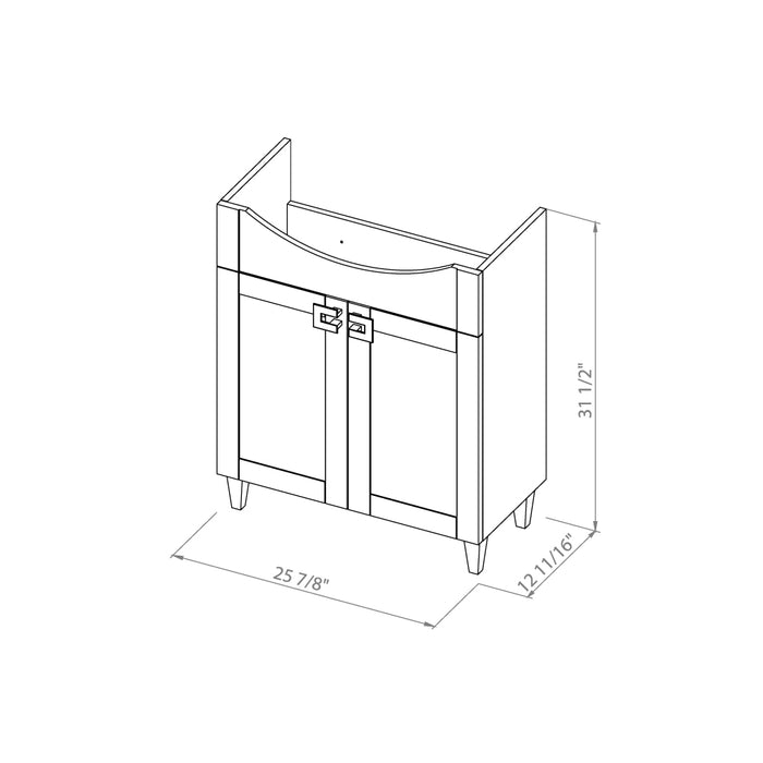 Woodmix Wood White Matte Bathroom Vanity White Matte 7