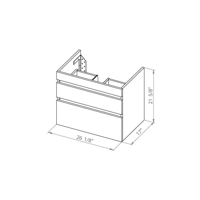 Palm Beach Wood Gray Matte Bathroom Vanity Gray Matte 6