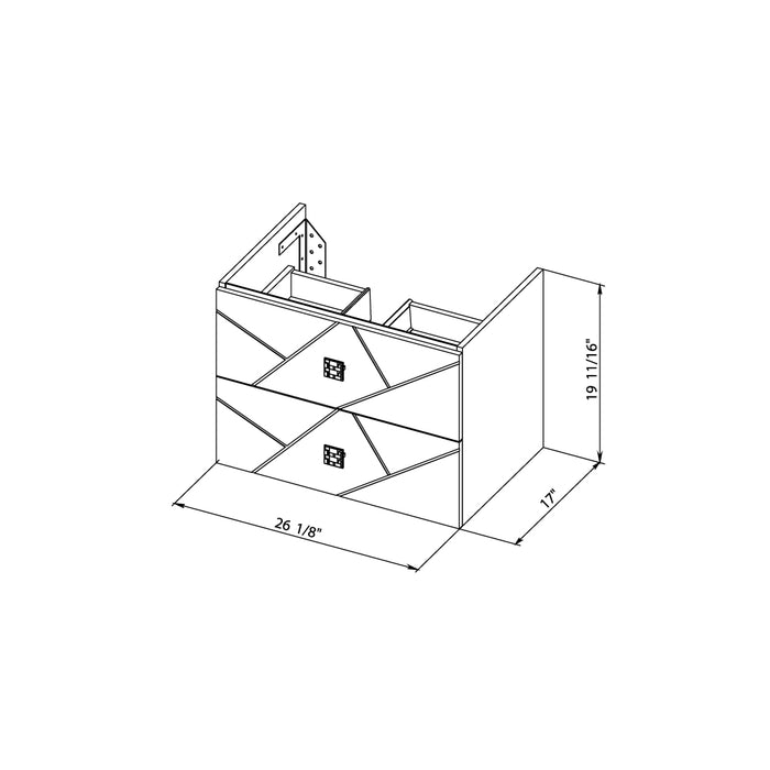 Picasso Wood White Matte Bathroom Vanity White Matte 7