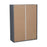 Wallkitchens Wood Grey  Wall Cabinet Grey 2