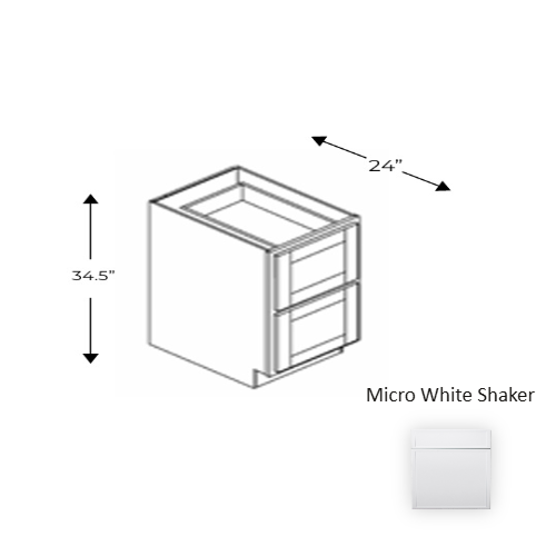 Framed Shaker Premium Wood Micro White Shaker Base Cabinet Natural clear coat 1