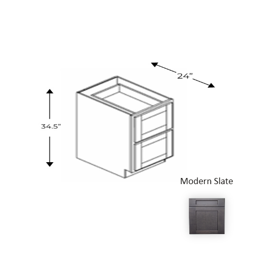 Framed Shaker Deluxe Wood Modern Slate Base Cabinet Natural clear coat 1