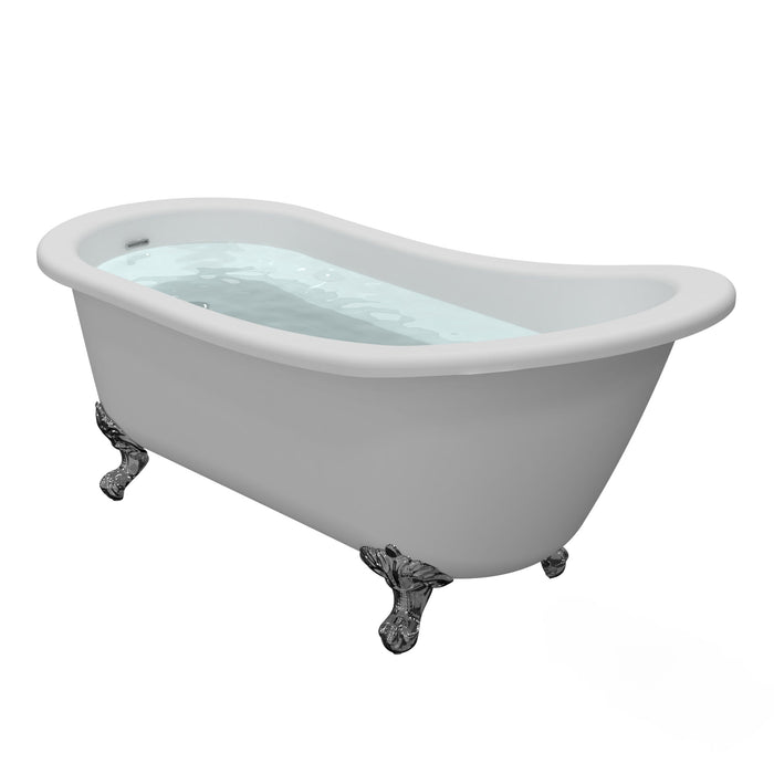 White Acrylic Bathtub