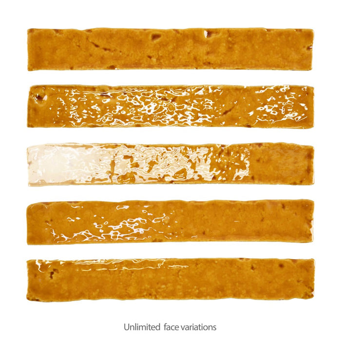 Soul Ceramic Golden Amber Tile Glossy 3 3