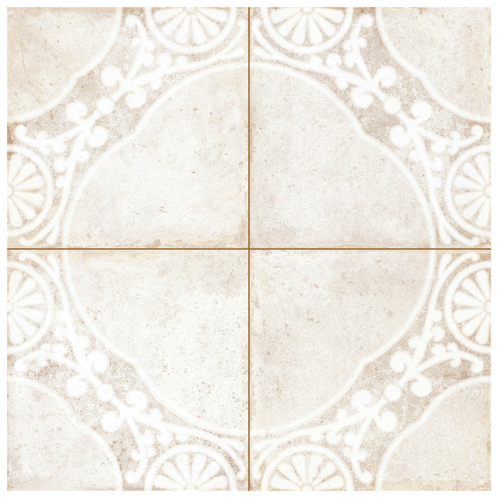 Kings Ceramic Jaipur White Tile Mixed 3