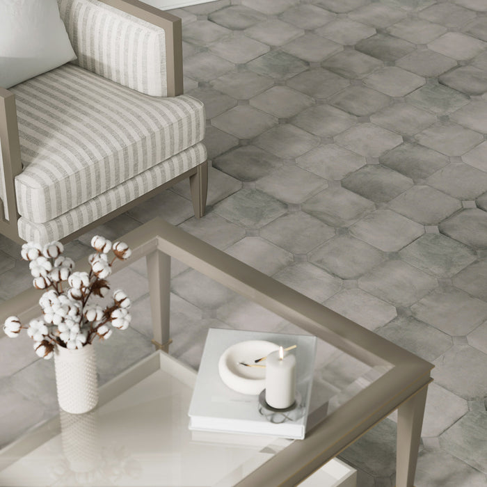 Laverton Porcelain Octagon Gris Tile Matte 2