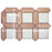 Picket Porcelain Arenta Clay with White Square Tile Matte 8