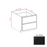 Slim Shaker Style Wood Iron Black Drawer Base Cabinet Iron Black 1