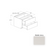 Frameless European Style Wood Matte Ivory Drawer Base Cabinet Matte Ivory 1
