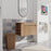 Plywood Imitative Oak Bathroom Vanity Imitative Oak 1