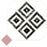 Vaudeville Porcelain Octagon Deco Sombra with Taco Pink Tile Matte 3