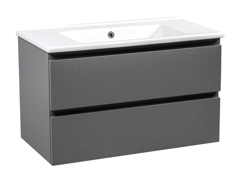 Edison Wood Gray Matte Bathroom Vanity Gray Matte 1