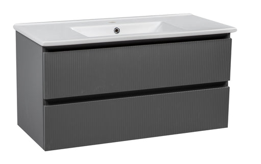 Edison Wood Gray Matte Bathroom Vanity Gray Matte 1