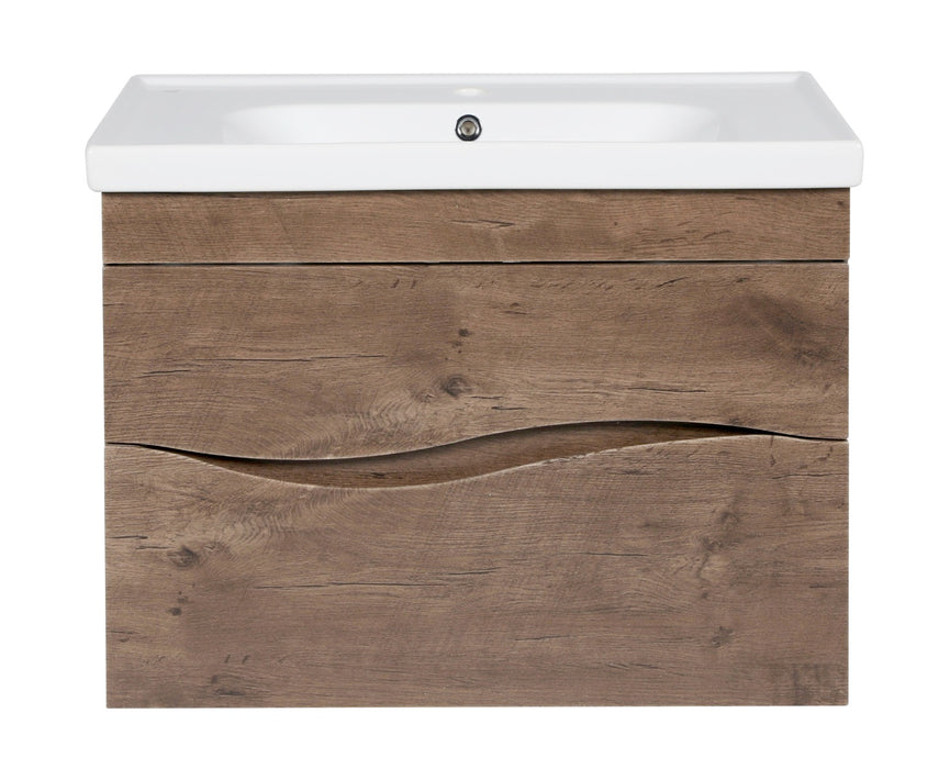 Wave Wood Rosewood  Bathroom Vanity Rosewood 4