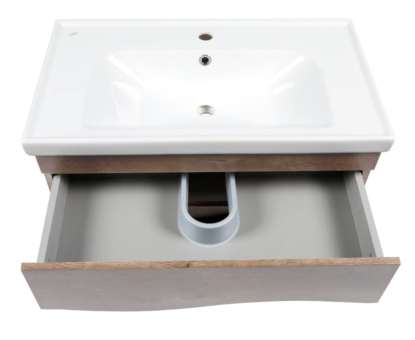 Wave Wood Rosewood  Bathroom Vanity Rosewood 5