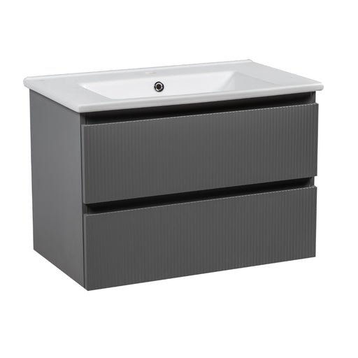 Edison Wood Gray Matte Bathroom Vanity Gray Matte 1